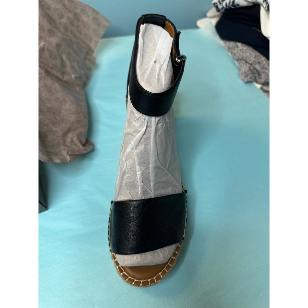 Franco Sarto Women's Clemens Espadrille Wedge Sandals Black Size 8 - Picture 2 of 6
